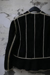MUTEDANCE V -neck black striped top MD22FW31 PM51